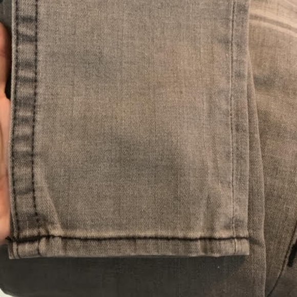 True Religion Skinny Grey Jeans, black stitch - Picture 4 of 9